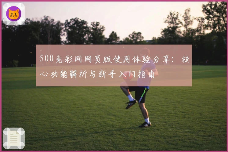 500竞彩网网页版使用体验分享：核心功能解析与新手入门指南